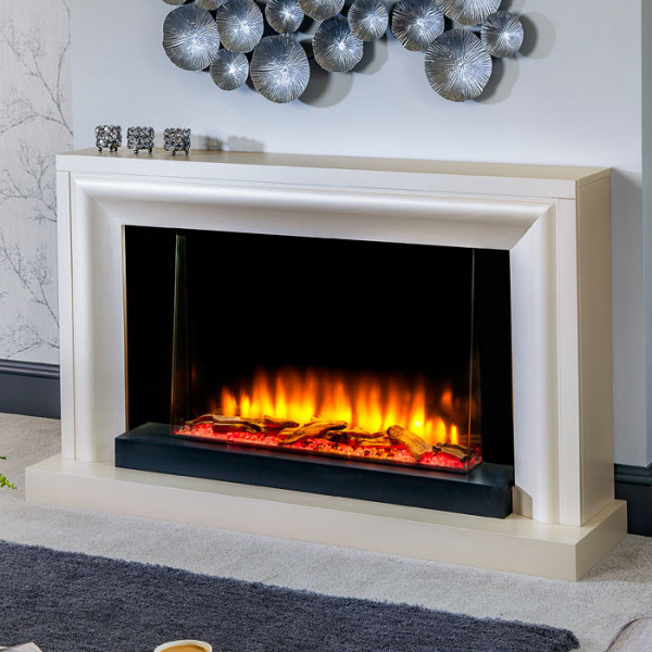 Katell Clarenza electric fireplace suite