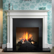 Gallery Bartello Limestone Fireplace Suite with optional Nexus Fire Basket