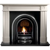 Gallery Chiswick Stone Fireplace with Jubilee Cast Iron Arch