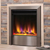Celsi Electriflame VR Contemporary Electric Fire Satin Silver