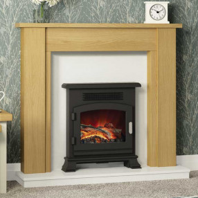Be Modern Hainsworth Wooden Fireplace Suite