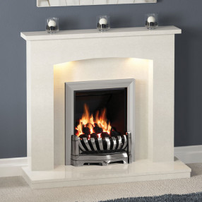 Be Modern 45" Isabelle Marble Fireplace Suite
