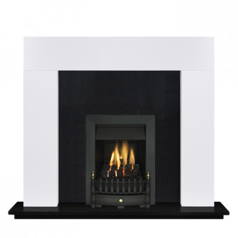 Ekofires 7080 White Painted 46" Fireplace Suite