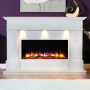 Celsi VR Adour Elite Illumia Fireplace, Smooth White